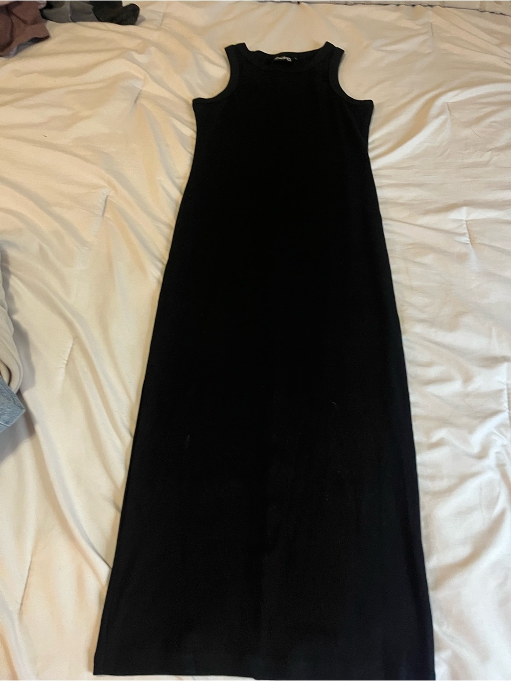 Fancy Homebody Classic Black Sleeveless Maxi Dress